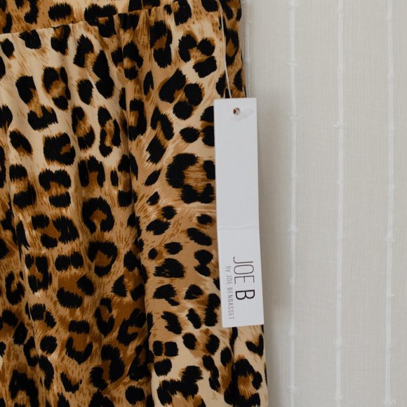 Joe Benbasset Leopard Wide leg Pants NWT - Picture 3 of 4